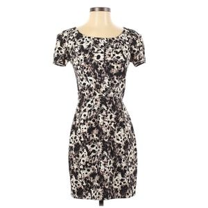 The Kooples Animal Print Fitted Short Sleeve Dress